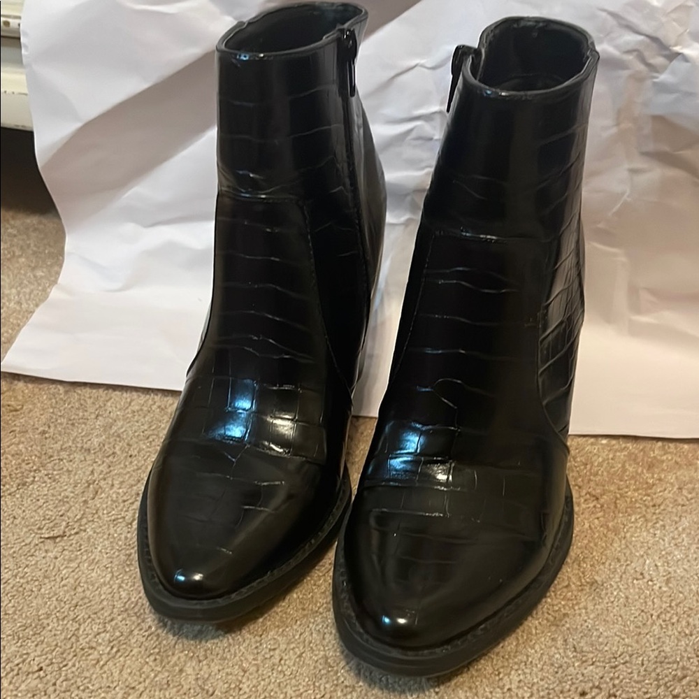 Madden Girl Black Ankle Boots